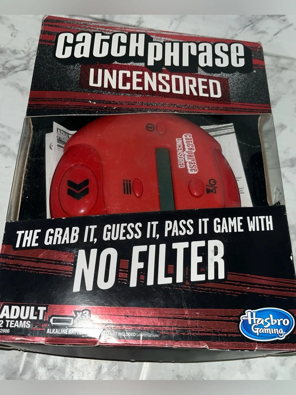 Catch Phrase Uncensored Adult Electronic Word Game 2016 Hasbro Tested & Works